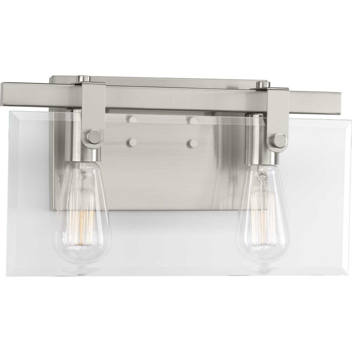Glayse Two Light Bath in Brushed Nickel