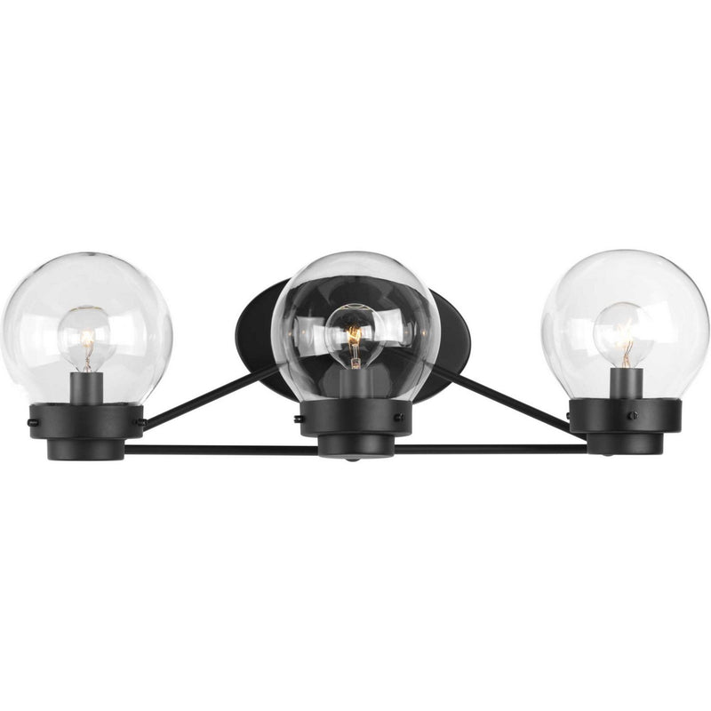 Spatial 3-Light Bath Vanity Light in Black