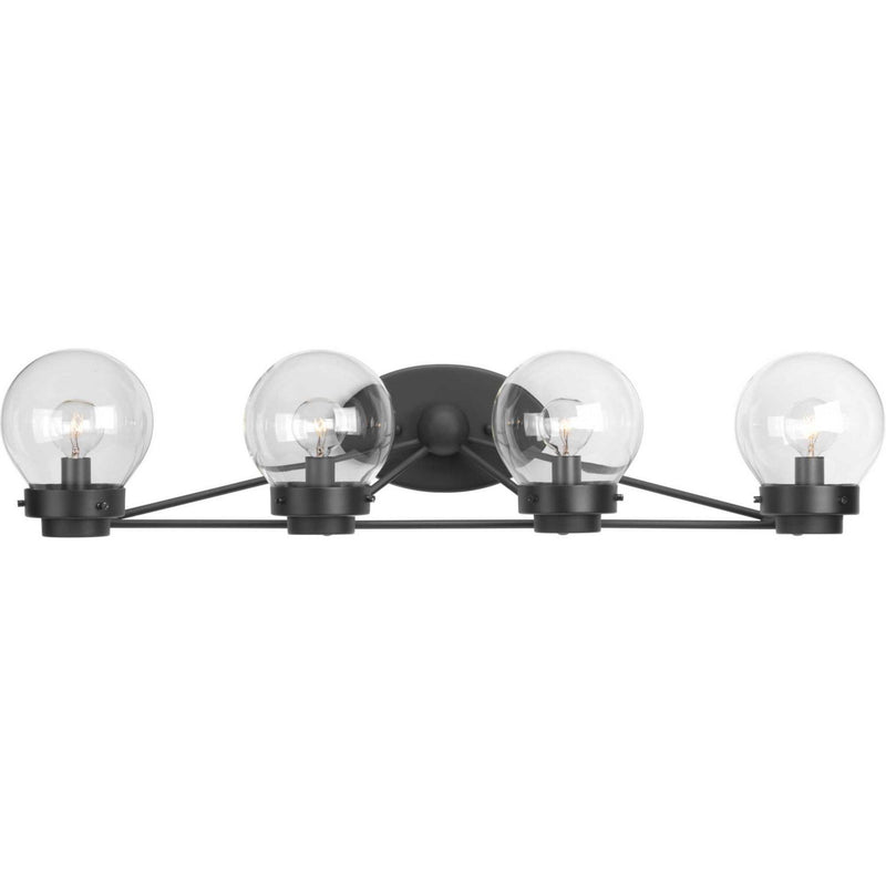 Spatial 4-Light Bath Vanity Light in Black