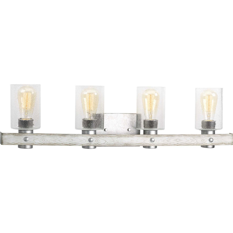 Gulliver Four Light Bath in Galvanized Finish