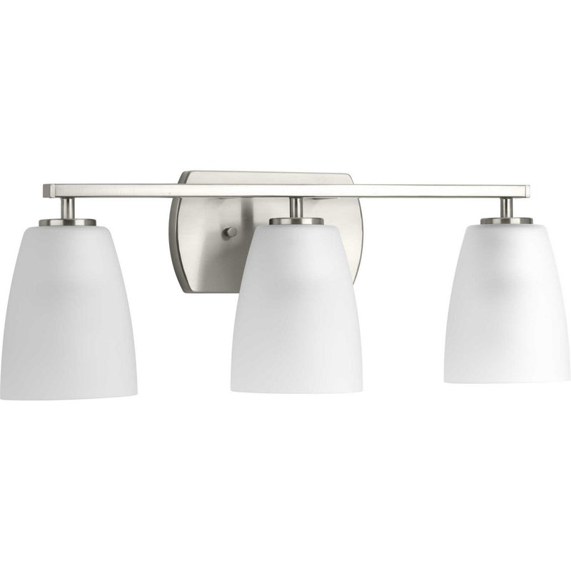 Leap 3-Light Bath Vanity Light in Brushed Nickel