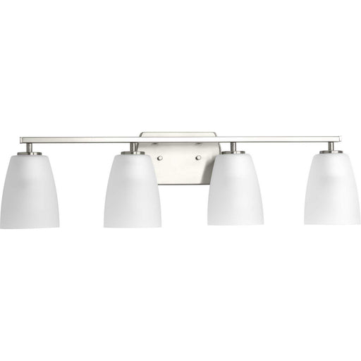 Leap Four Light Bath in Brushed Nickel