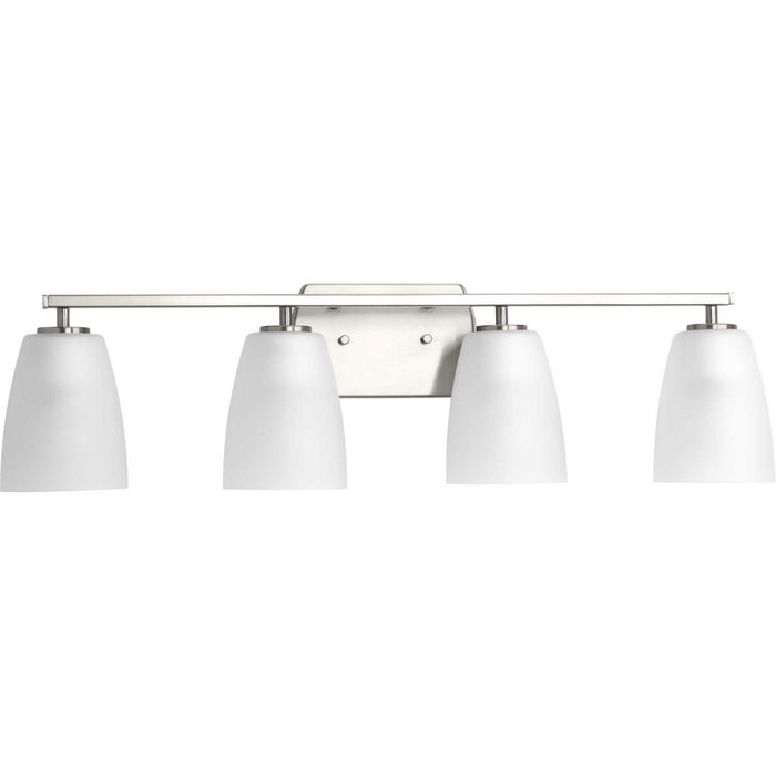 Leap Four Light Bath in Brushed Nickel