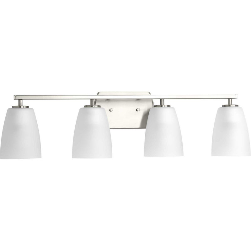 Leap 4-Light Bath Vanity Light in Brushed Nickel