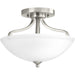 Laird Two Light Flush Mount in Brushed Nickel