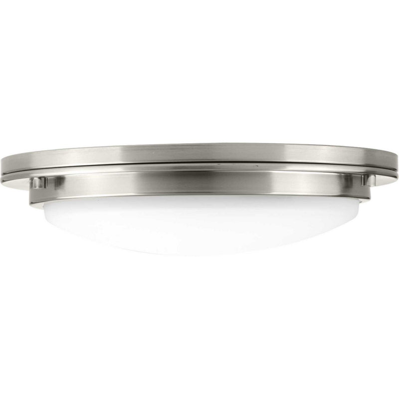 Apogee 15" LED Flush Mount in Brushed Nickel