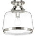 Judson One Light Flush Mount in Polished Nickel