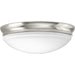 Led Flush - Dome LED Flush Mount in Brushed Nickel