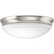 Dome 13.5" LED Flush Mount in Brushed Nickel