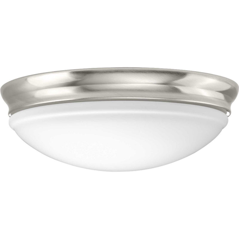 Dome 13.5" LED Flush Mount in Brushed Nickel