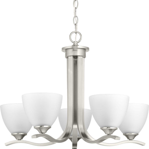 Laird Five Light Chandelier in Brushed Nickel