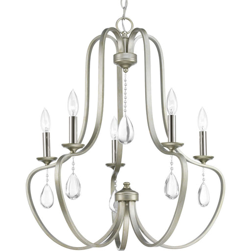 Anjoux 5-Light Chandelier in Silver Ridge
