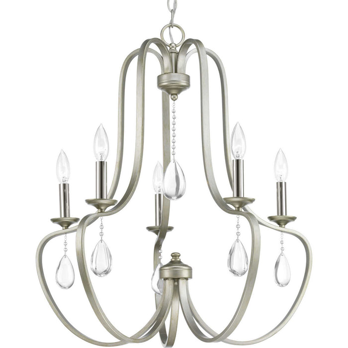 Anjoux 5-Light Chandelier in Silver Ridge