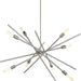 Astra Eight Light Chandelier in Brushed Nickel