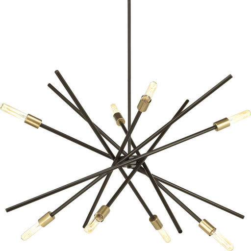Astra Eight Light Chandelier in Antique Bronze