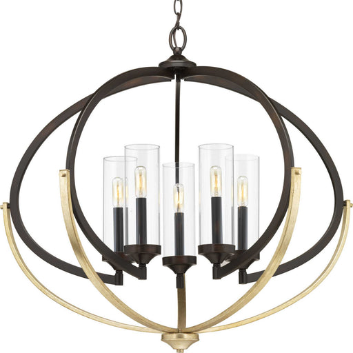 Evan Chandelier 5-Light in Distressed Antique Gray