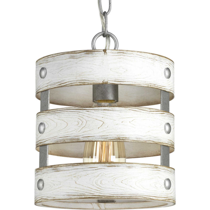 Gulliver One Light Mini Pendant in Galvanized Finish