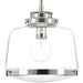 Judson One Light Pendant in Polished Nickel