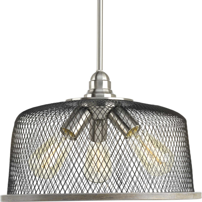 Tilley 3-Light Pendant in Brushed Nickel