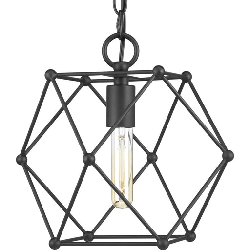 Spatial One Light Mini Pendant in Black