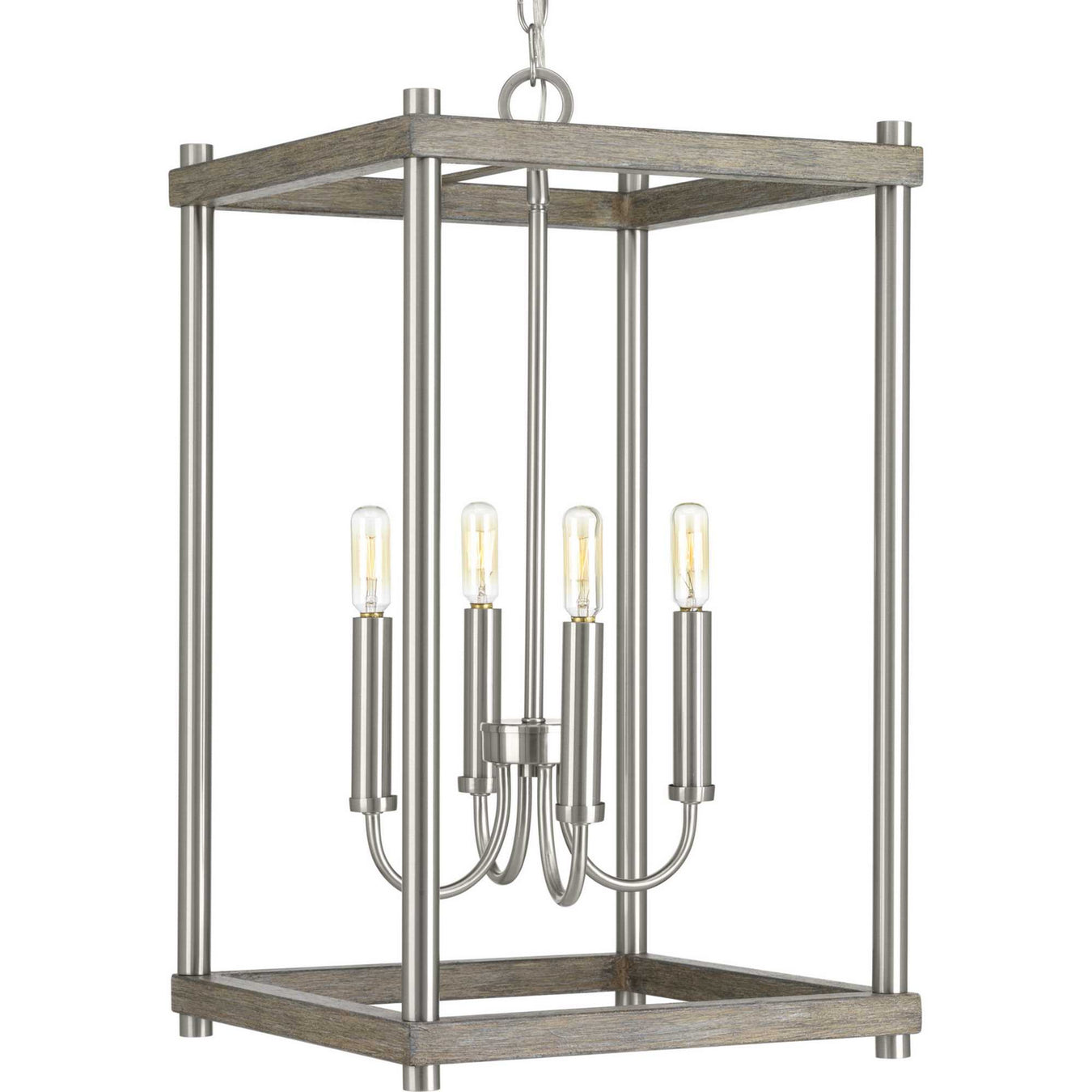 Fontayne Four Light Pendant in Brushed Nickel