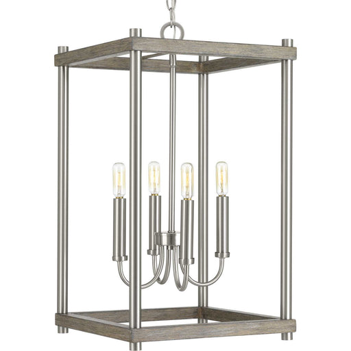 Fontayne Four Light Pendant in Brushed Nickel