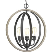 Conestee 3-Light Chandelier in Graphite