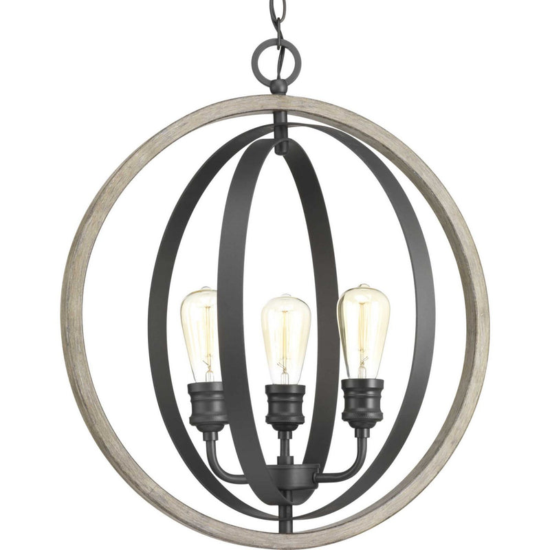 Conestee 3-Light Chandelier in Graphite
