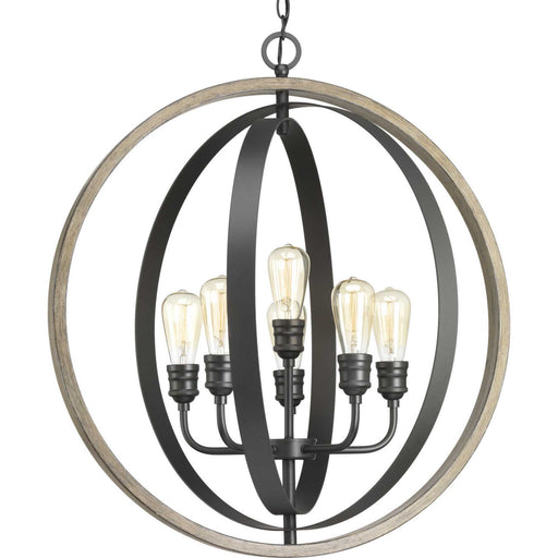 Conestee Six Light Pendant in Graphite