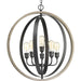 Conestee Six Light Pendant in Graphite
