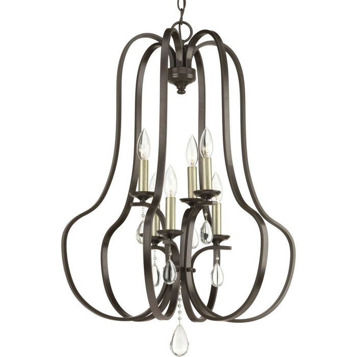 Anjoux 6-Light Pendant in Antique Bronze