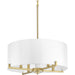 Palacio Four Light Pendant in Vintage Gold