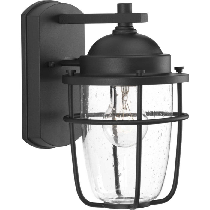 Holcombe One Light Wall Lantern in Black