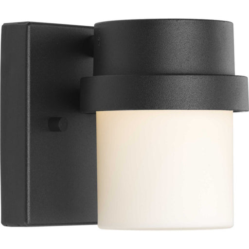 Z-1060 LED Etched Opal Outdoor Wall Sconce in Black