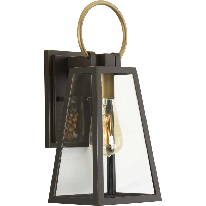 Barnett Small Outdoor Wall Lantern in Antique Bronze