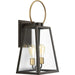 Barnett Two Light Wall Lantern in Antique Bronze