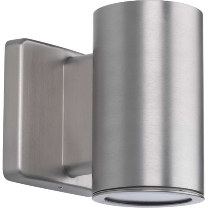 3In Cylinders LED Wall Lantern in Satin Nickel