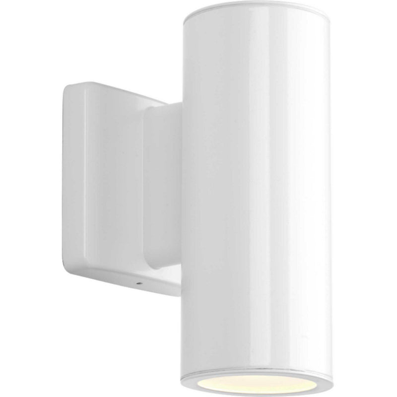 3-Inch Cylinders LED Up and Down Outdoor Wall Sconce in White