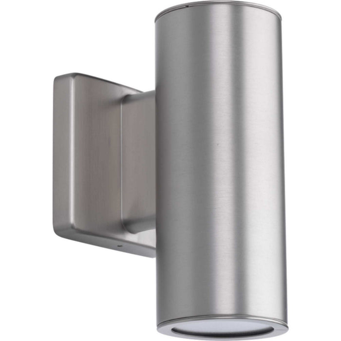 3In Cylinders LED Wall Lantern in Satin Nickel