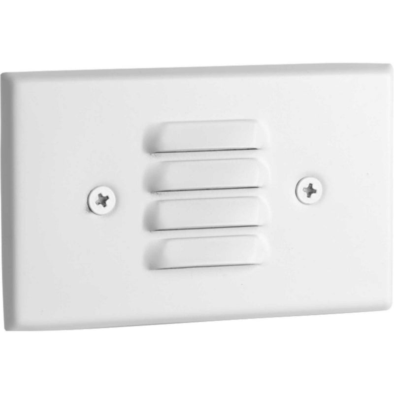 Indoor Step Light Louvered LED Wall Sconce in Satin White