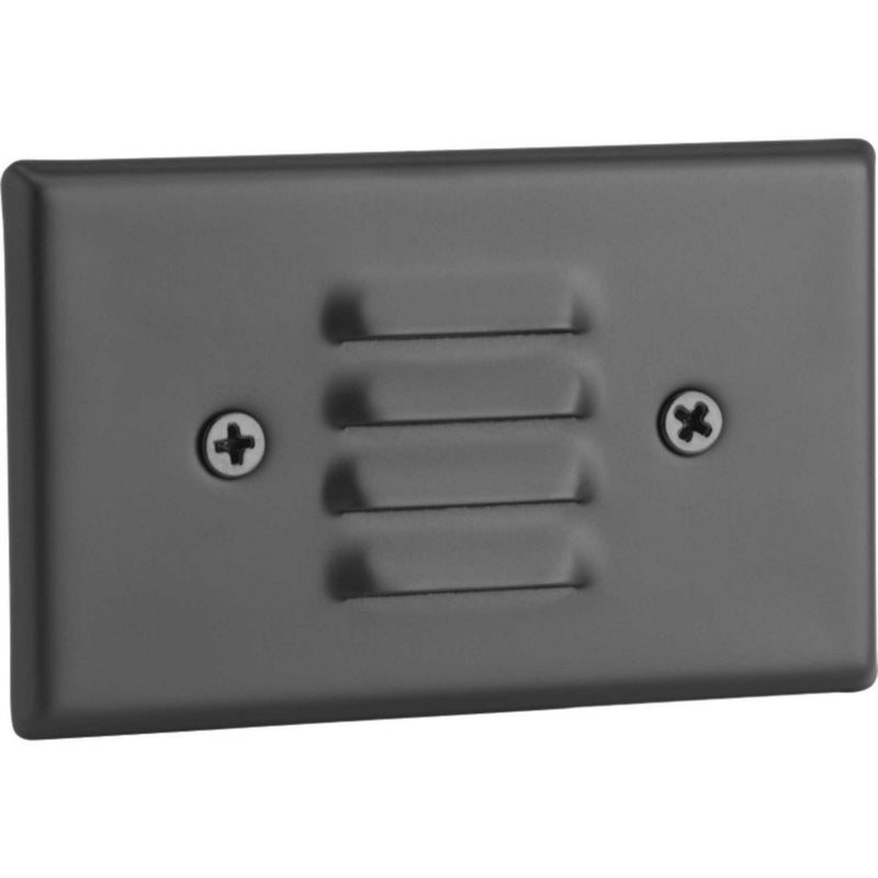 Indoor Step Light Louvered LED Wall Sconce in Black