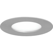5" Edgelit LED Indoor-Outdoor Canless Recessed Downlight in Brushed Nickel