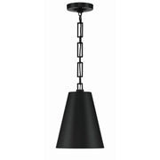 Alston 2 Light 10" Pendant in Matte Black + Antique Gold