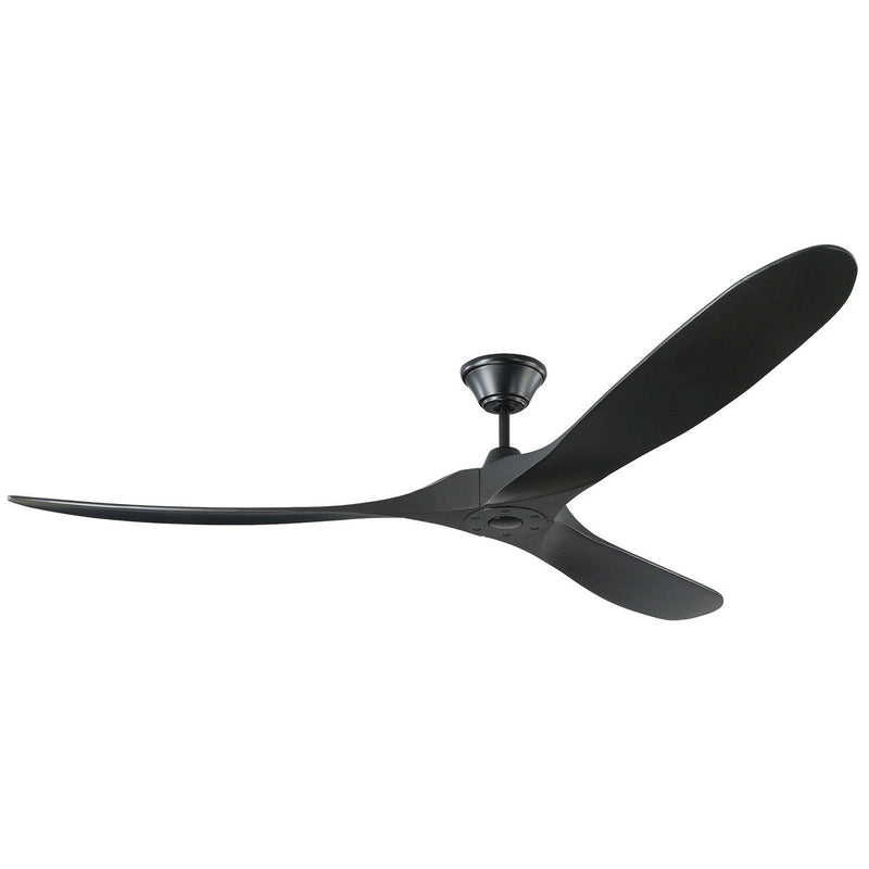 Maverick 70" Ceiling Fan in Matte Black with Matte Black Blades