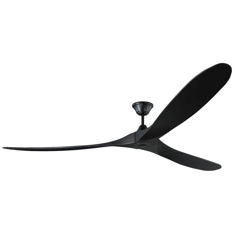 Maverick 88" Ceiling Fan in Matte Black with Matte Black Blades