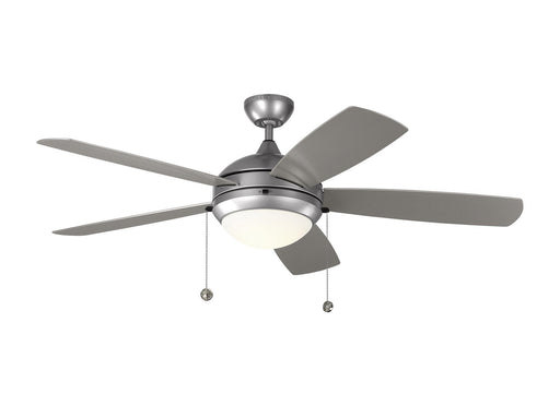 Discus Outdoor 52" Ceiling Fan in Painted Brushed Steel / Matte Opal