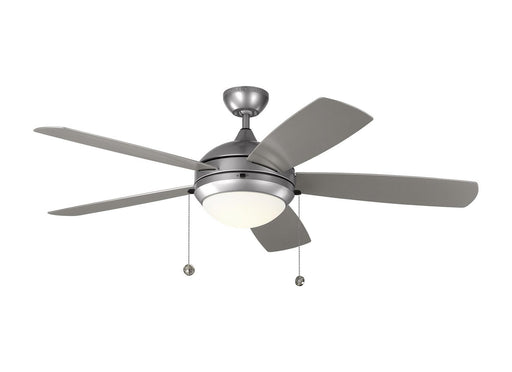 Discus 52" Wet-Rated LED Ceiling Fan in Painted Brushed Steel