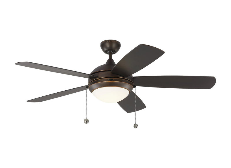 Discus 52" Wet-Rated LED Ceiling Fan in Roman Bronze