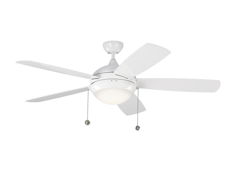 Discus 52" Wet-Rated LED Ceiling Fan in White