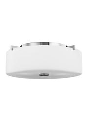 Sunset Drive Two Light Flush Mount in Chrome